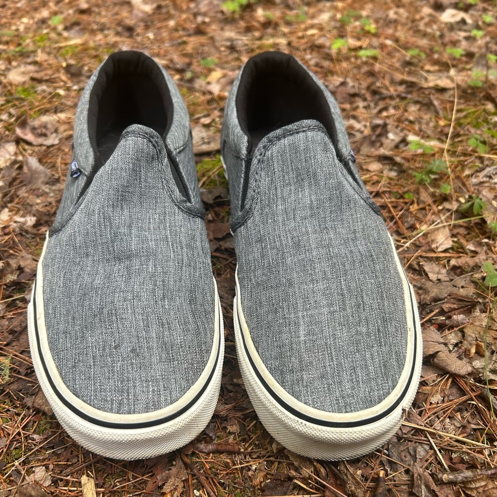 Vans Asher slip ons gray